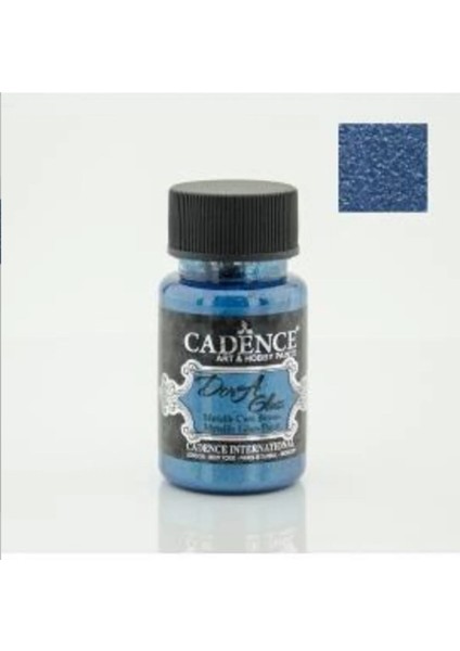 Ipek Hobi Cadence Dora Glass Petrol Mavi Metalik Cam & Porselen Boyası