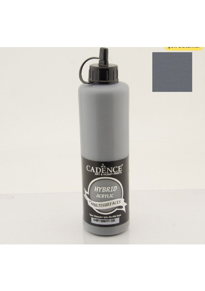 Ipek Hobi Cadence Hybrid Multisurface Boya 500 ml - H081 Grafiti Gri