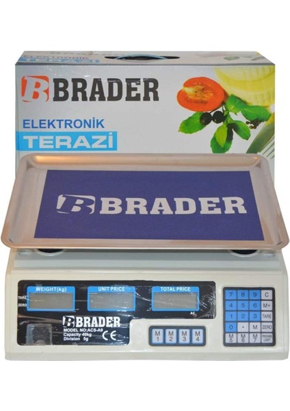 Dijital Göstergeli Elektronik Bakkal Kasap Manav Terazisi 40 kg (4767) - ETC8665-5782