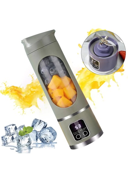 450ML Shaken Take Kişisel Smoothie Taşınabilir Blender Meyve Sıkacağı Şarjl - ETC3016-7309