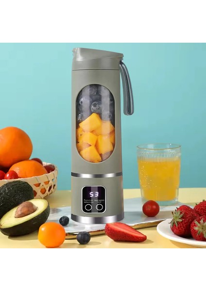450ML Shaken Take Kişisel Smoothie Taşınabilir Blender Meyve Sıkacağı Şarjl - ETC3016-7309