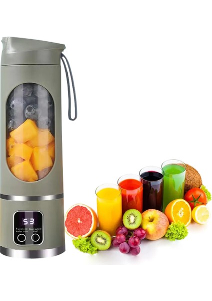 450ML Shaken Take Kişisel Smoothie Taşınabilir Blender Meyve Sıkacağı Şarjl - ETC3016-7309