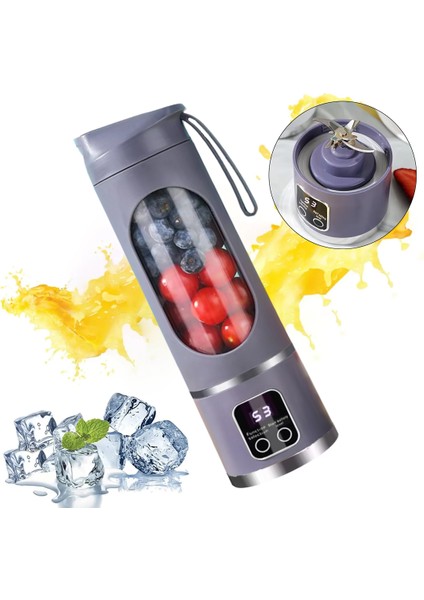 450ML Shaken Take Kişisel Smoothie Taşınabilir Blender Meyve Sıkacağı Şarjl - ETC7138-7472