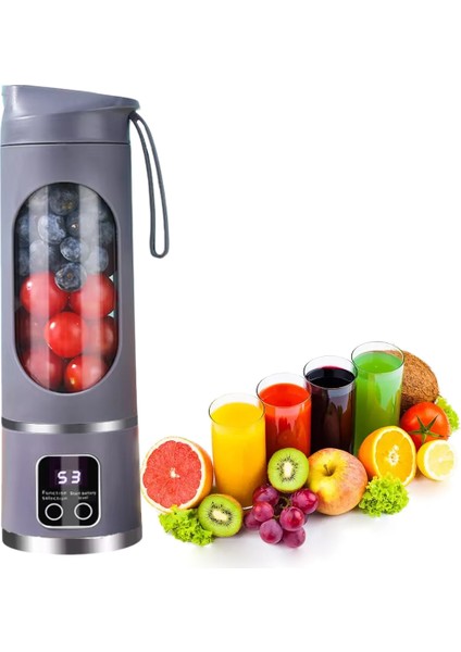 450ML Shaken Take Kişisel Smoothie Taşınabilir Blender Meyve Sıkacağı Şarjl - ETC7138-7472