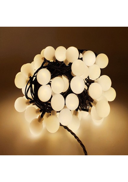 Dekor Ramazan Işıkları 4.30 Metre Gün Işığı Top LED Işık Warm Light Işık Gün Işığı Sarı Top Işık