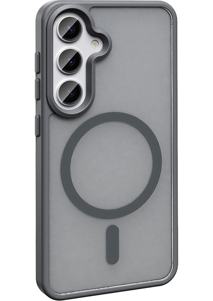 Galaxy S25 Kılıf Magsafe Şarj Özellikli Mat Arka Yüzey Sio Kapak