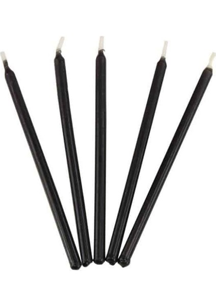 10 Adet Black Candlestıck Siyah Şamdan Mumu Siyah Mum Siyah Masa Mumu Siyah Kalın Uzun Mum Dekor Mum fiyatları