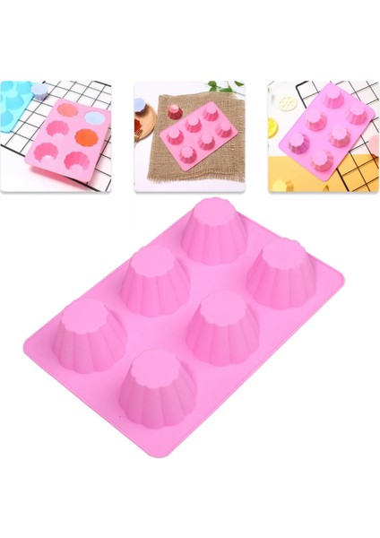 Çikolata Çiçek Kalıbı Kek Kalıbı Jöle Puding Silikon Kalıbı