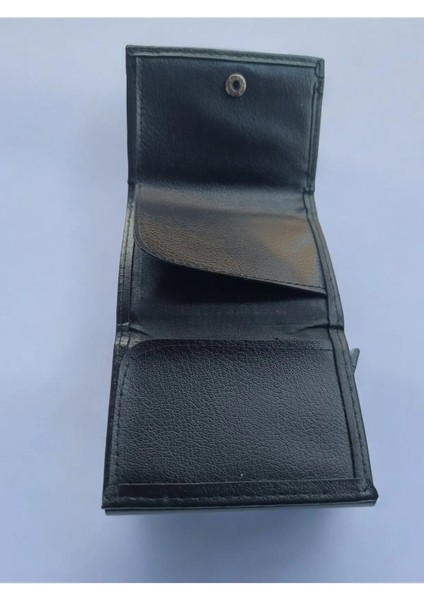 Rfid Korumalı Çıtçıtlı Otomatik Alüminyum Mekanizmalı Unisex Cüzdan-Kartlık fiyatları