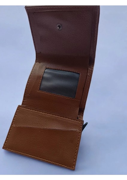 Rfid Korumalı Çıtçıtlı Otomatik Alüminyum Mekanizmalı Unisex Cüzdan-Kartlık fırsatları
