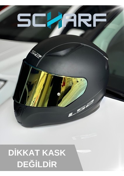 Ls2 Rapıd / Stream / Storm Uyumlu Gold Vızor (Kask Yedek Parçasıdır)