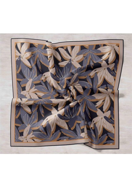 Twill İpek Eşarp - 11439-37 Vizon Mavi indirimleri