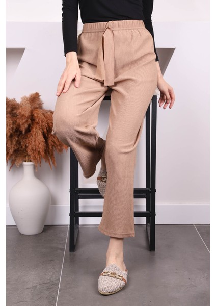 Koyuv Vizon Bürümcük Bol Paça Pantolon modelleri