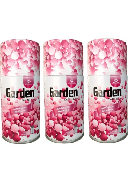 Oda Kokusu Garden Bubble Gum Bahar Kokuları Parfüm Spreyi 260 ml x 3 Adet