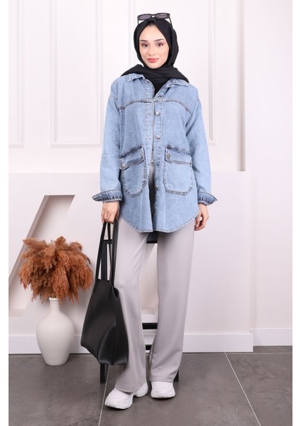 Mavi Cepli Kot Ceket fiyatları