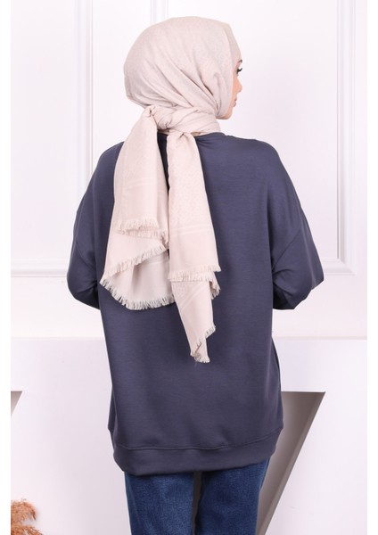 Füme Çiçekli Modal Sweat