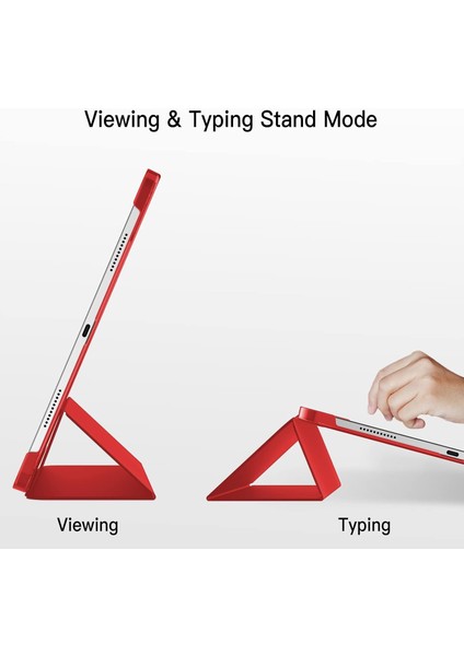 Apple iPad Pro 11 M4 5. Nesil (2024) Yatay Standlı Uyku Modlu Basic Arkası Sert Smart Kılıf A2836 A2837 indirimleri