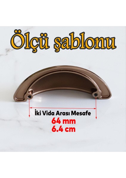 Mobilya Mutfak Dolabı Çekmece Dolap Kulpları Kulpu Kulb Yelken Midye Çanak 64 mm Düğme Bronz fiyatları