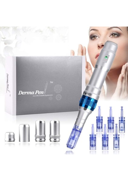 Dr. Pen A6 Ultima Ayarlanabilir Elektrikli Dermapen Mikro Iğneleme Kalem Set,