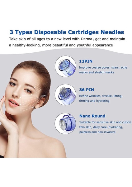 Dr. Pen A6 Ultima Ayarlanabilir Elektrikli Dermapen Mikro Iğneleme Kalem Set, indirimleri