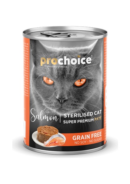 Prochoice 400 gr x 12 Adet Yetişkin Kediler Için, Tahılsız, Somon Balıklı Ezme 11