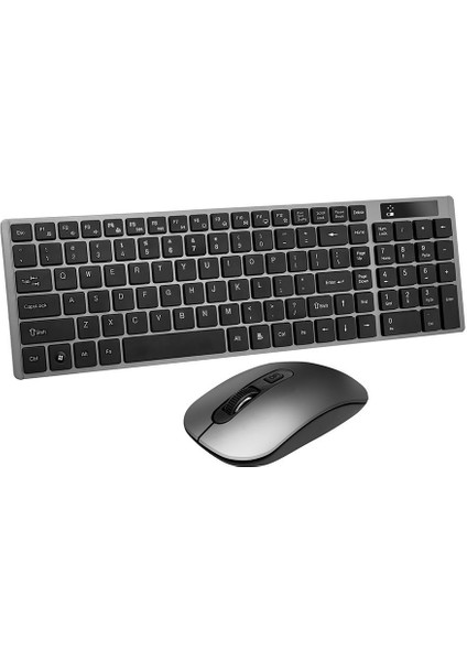 GDX77000 Klavye-Mouse Set Masaüstü Dizüstü 2.4ghz Wıreless Türkçe Q - Siyah