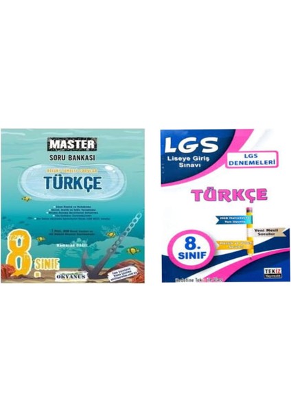 (Sınıf: 8) Master Türkçe Soru Bankası ve Lgs Türkçe Deneme