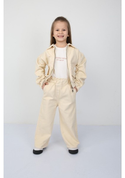 Gabardin Ceket T-Shirt Pantolon 3lü Takım