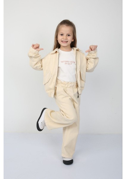 Gabardin Ceket T-Shirt Pantolon 3lü Takım modelleri