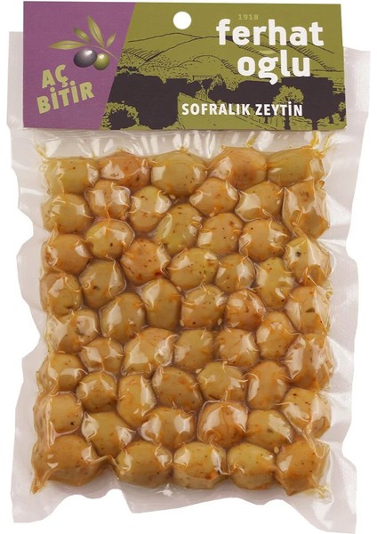 Yeşil Çizik Zeytin Baharatlı 200 gr - Vakumlu Paket