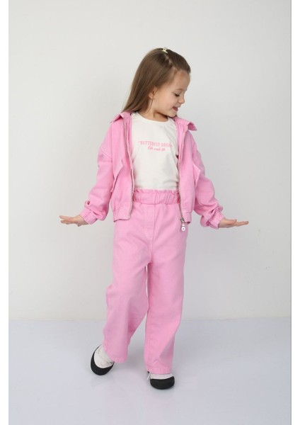 Gabardin Ceket T-Shirt Pantolon 3lü Takım