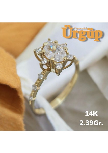 14 Ayar 2.39 Gram Altın Lotus Yüzük