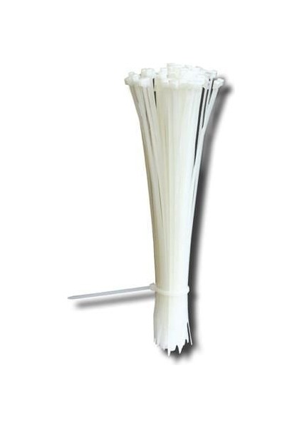 Kablo Bağı 20 cm 2.5X200MM 100 Lük Poşet Beyaz