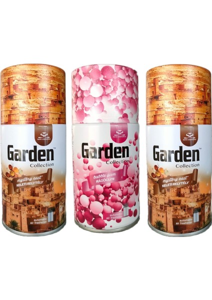 Oda Kokusu Hava Temizleyici Gizemli Doğu + Bubble Gum Parfüm Oda Spreyi 260 ml x 3 Adet