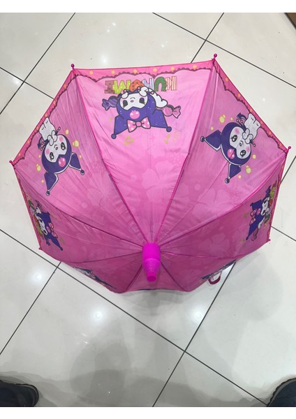 Özel Kılıflı Bardaklı Korumalı Lisanslı Kuromi Şemsiye Kuromi