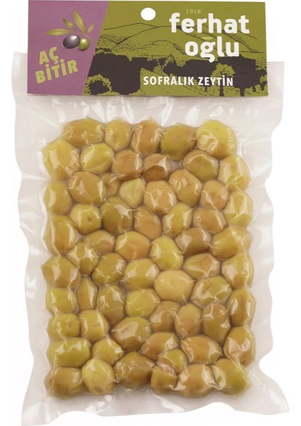 Yeşil Kırma Zeytin 200 gr - Vakumlu Paket