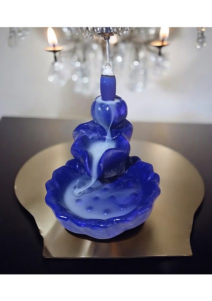2 Adet Geri Akış Havuzlu Lotus Çiçeği Tütsülük