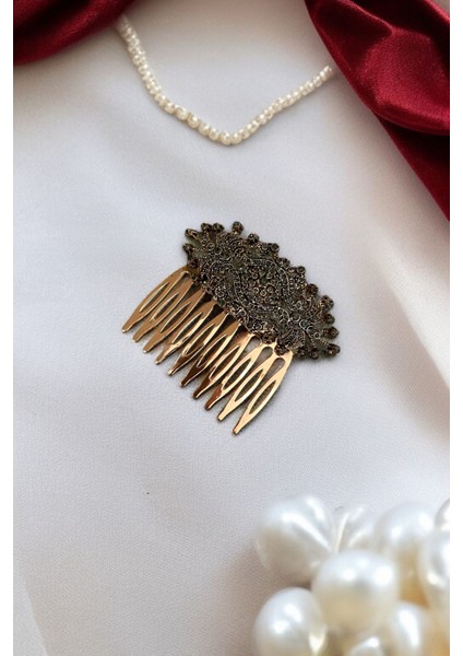 Kristal Taşlı Vintage Tarak Topuz Toka fiyatları