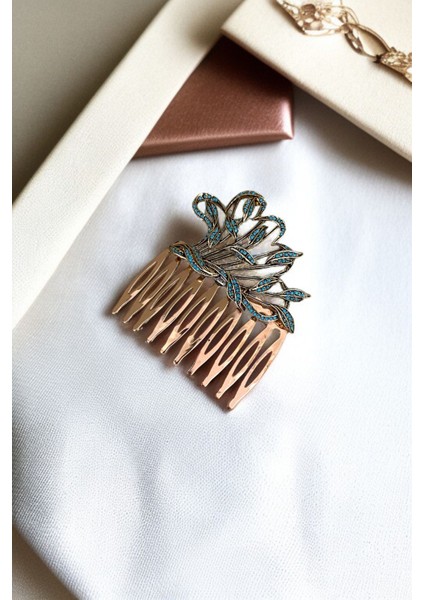 Kristal Taşlı Vintage Tarak Topuz Toka fiyatları