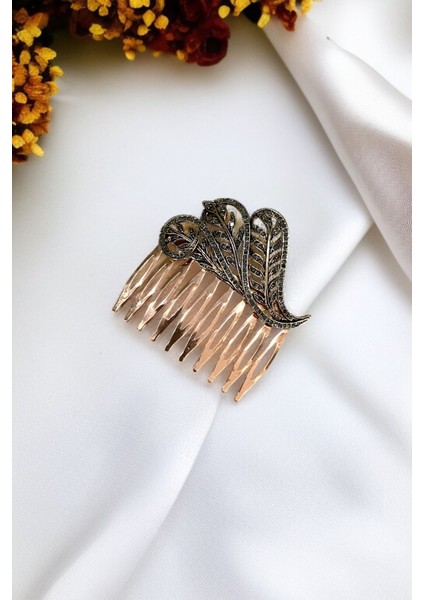 Kristal Taşlı Vintage Tarak Topuz Toka fiyatları