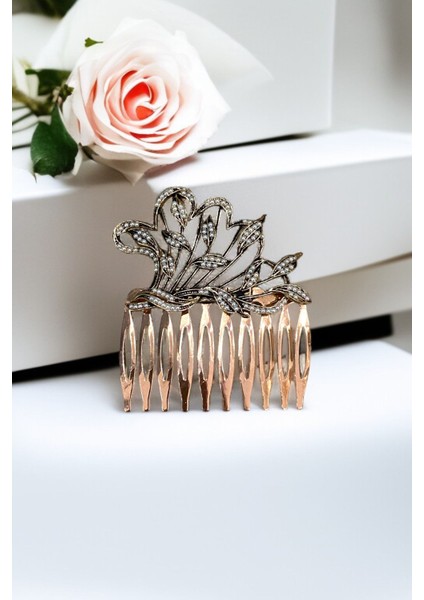 Kristal Taşlı Vintage Tarak Topuz Toka fiyatları