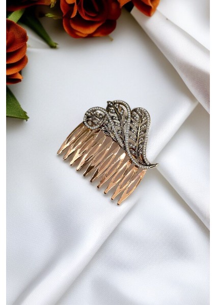 Kristal Taşlı Vintage Tarak Topuz Toka fiyatları