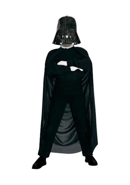 Star Wars Darth Vader Çocuk Pelerin + Pantolon + Maske 3 Parça Kostüm Set