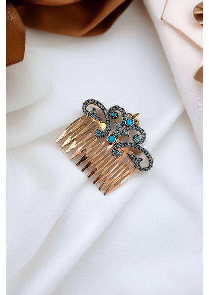 Kristal Taşlı Vintage Tarak Topuz Toka fiyatları