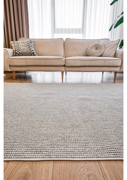 Halı Havana 8596 Gri Özel Dokulu Modern Bukle Iskandinav Tarz Halı