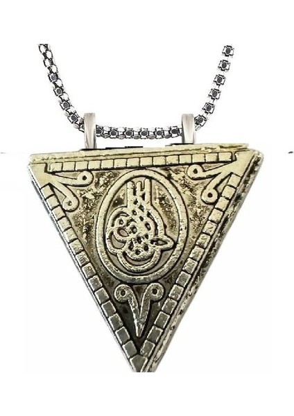 Üçgen Içi Açılabilen Muskalık Kolye Dualı Paslanmaz Çelik modelleri