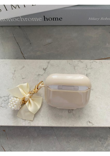 Airpods Pro /pro 2 Uyumlu Şık Kalpli Kurdeleli Kulaklık Kılıfı