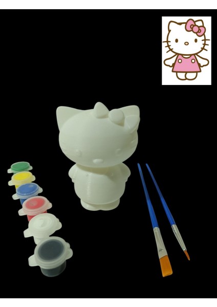 HELLO KİTTY 3D FİGÜR BOYAMA SETİ