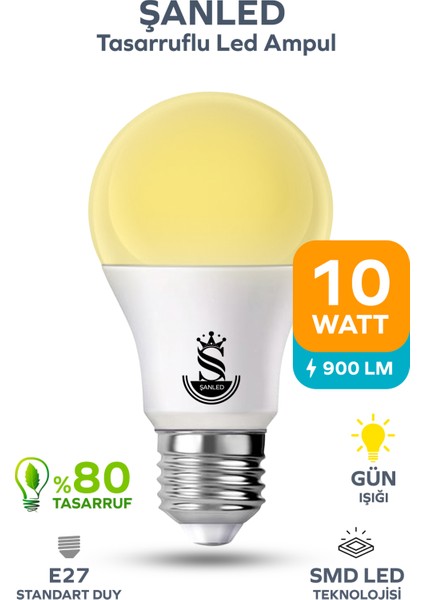 Cfr Tasarruflu Gün Işığı LED Ampul - 1, 4, 5, 8, 10, 20, 30, 40, 50, 100 (10W)