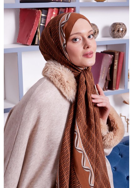 SOMON Levidor Labirent Desen Royal Şal